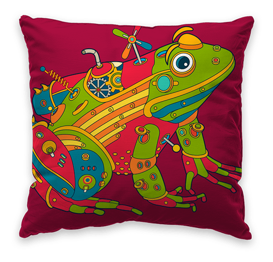 Frog Throw Pillow