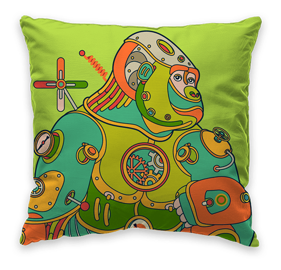 Rhinoceros Throw Pillow