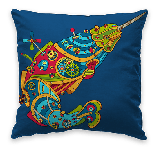 Narwhal Throw Pillow