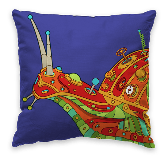 Snail Throw Pillow