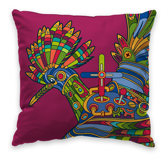 Upupa Throw Pillow