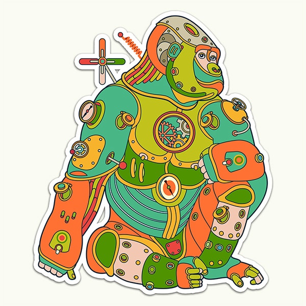 gorilla Sticker