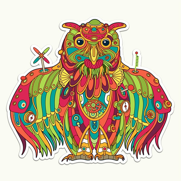 Owl Sticker